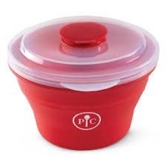 Pampered Chef Red Popcorn Bowl - Picture 3 of 3